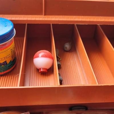 FENWICK Fishing Box filled with Tackle, Bobbers,  Fishing Line & More,