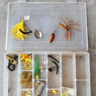 Clear Organizer with Fishing Tackle