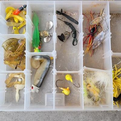 Clear Organizer with Fishing Tackle