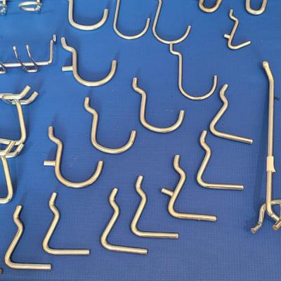 Peg Board Organizing Hooks & Basket