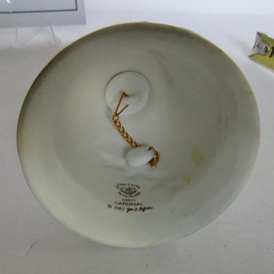 Lot 234:  Vintage Lefton Bisque Cardinal Bell