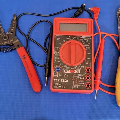 Wire Cutters and Cen Tech DIGITAL Multimeter