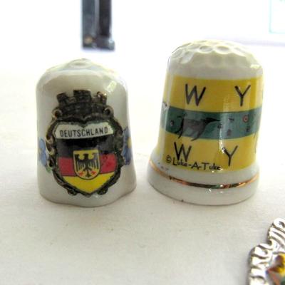 Fan, Spoon and Thimble Lot
