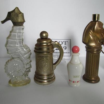 Lot 239b:  Lot of 4 Vintage Avon Bottles