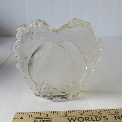 Lot 245:  Older Glass Dolphins Decoration