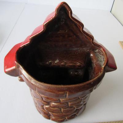 Lot 246:  Old Pottery Wishing Well Planter
