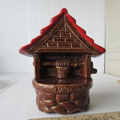 Lot 246:  Old Pottery Wishing Well Planter