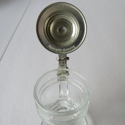 Lot 251:  Miniture Glass and Metal Stein, West Germany