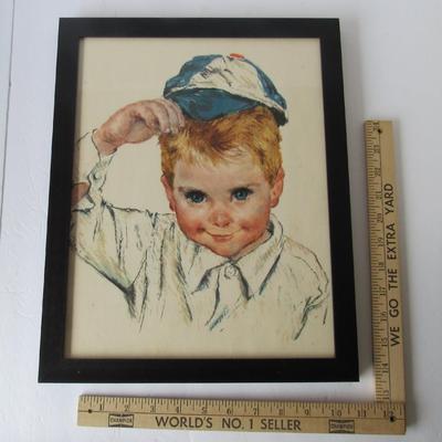 Lot 252:  Little Boy In Hat Picture