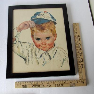 Lot 252:  Little Boy In Hat Picture