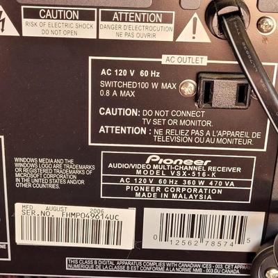 Pioneer Audio/Video Multi-Channel Receiver VSX-516