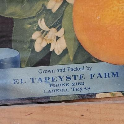 (2) Vintage Crate Ends with Lithograph Graphics
