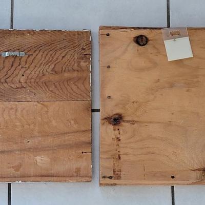 (2) Vintage Crate Ends with Lithograph Graphics