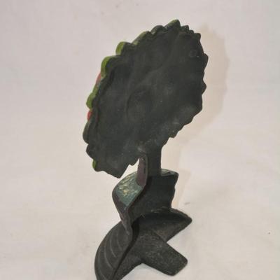 Vintage Cast Iron Apple Tree Doorstop Measures 9.5"x6.5"