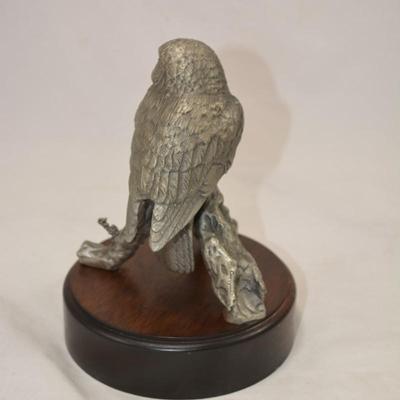 Heavy Pewter Owl on Stand Measures 7"x5"