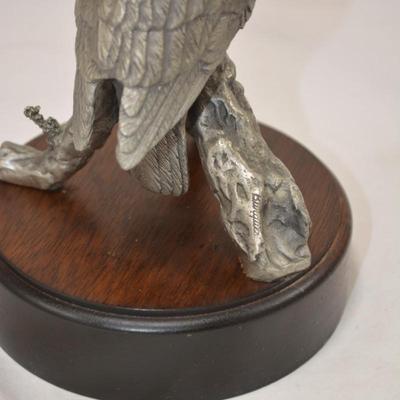 Heavy Pewter Owl on Stand Measures 7"x5"