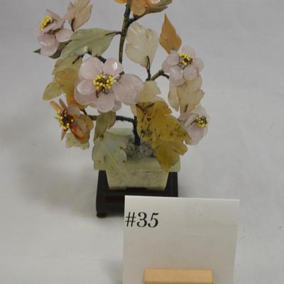 Small Asian Stone Tree Measures 9"x6"