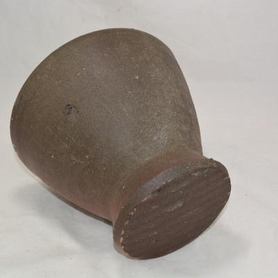 Vintage Ceramic Mortar with Wooden Pestle Measures 12"x7.5"