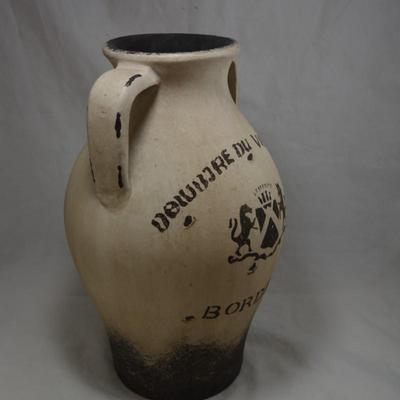 Vintage Large Bordeaux French Stone Ware Wine Jug