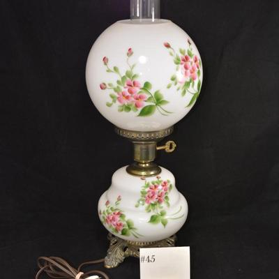 3 Way Hand Painted 2 Globe Lamp
