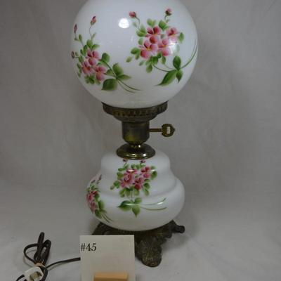 3 Way Hand Painted 2 Globe Lamp