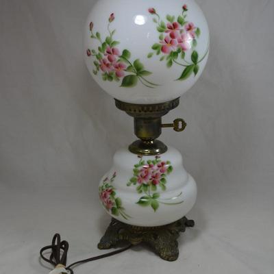 3 Way Hand Painted 2 Globe Lamp
