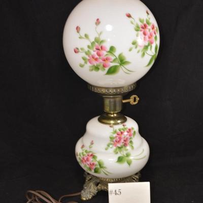 3 Way Hand Painted 2 Globe Lamp