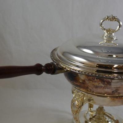 Sheridan GP Brass Silver Plate Chafing Dish