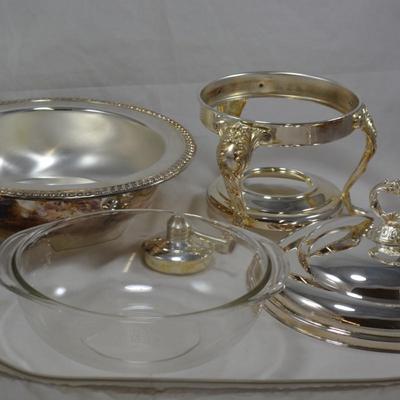 Sheridan GP Brass Silver Plate Chafing Dish