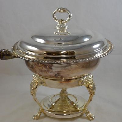 Sheridan GP Brass Silver Plate Chafing Dish