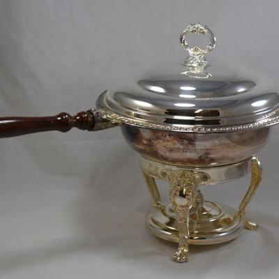 Sheridan GP Brass Silver Plate Chafing Dish