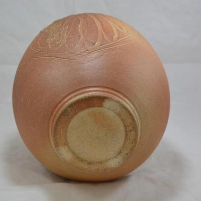Signed 12" Urn with Lid & Interior Glaze