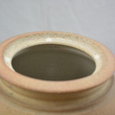Signed 12" Urn with Lid & Interior Glaze