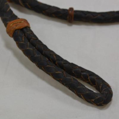 Short Leather Whip Measures 5.5'