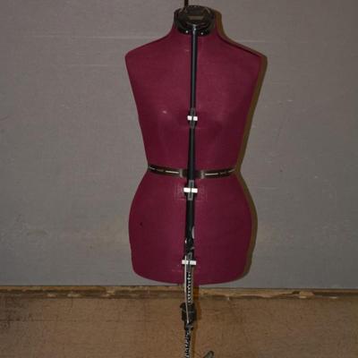 Vintage Adjustable Dress Form with Hem Guide