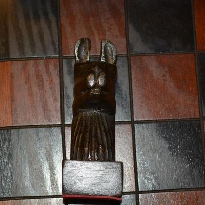 Carved Wooden Maya Themed Chess Set/Board