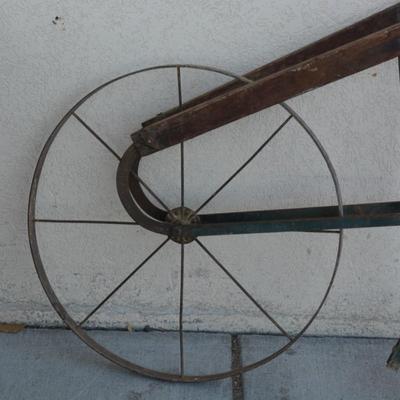 Very Vintage "Superior" Iron and Wood Cultivator