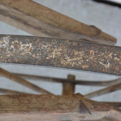 Very Vintage "Superior" Iron and Wood Cultivator