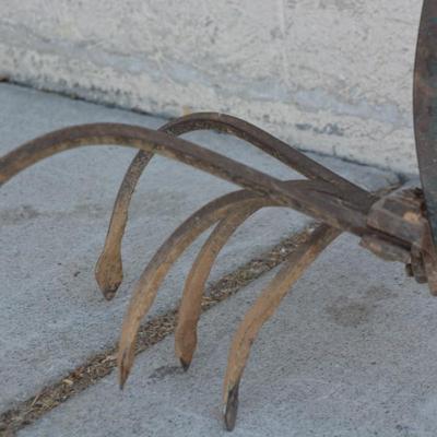 Very Vintage "Superior" Iron and Wood Cultivator