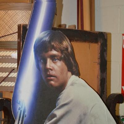 Vintage Life Size Luke Skywalker Cardboard Cutout