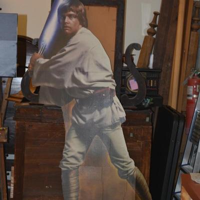 Vintage Life Size Luke Skywalker Cardboard Cutout
