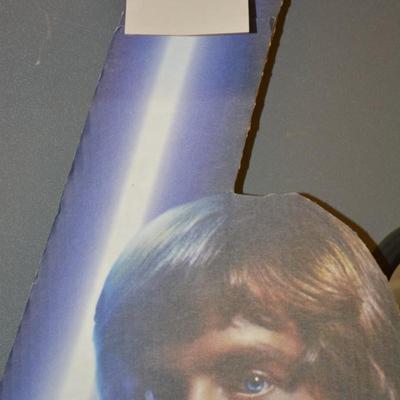 Vintage Life Size Luke Skywalker Cardboard Cutout