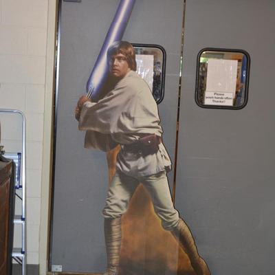 Vintage Life Size Luke Skywalker Cardboard Cutout