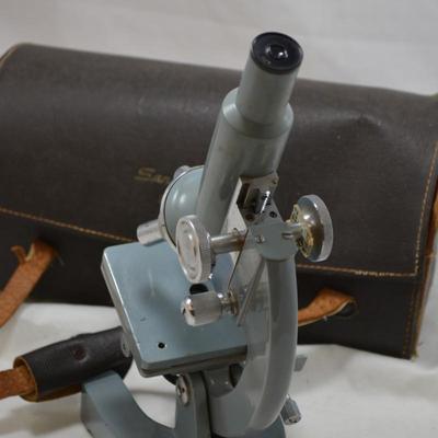 Vintage Sans + Streiff Microscope with Case