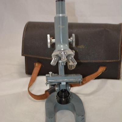 Vintage Sans + Streiff Microscope with Case