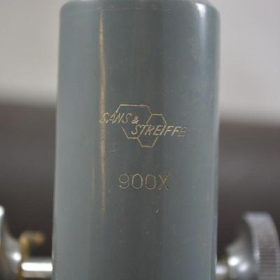 Vintage Sans + Streiff Microscope with Case