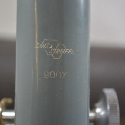 Vintage Sans + Streiff Microscope with Case