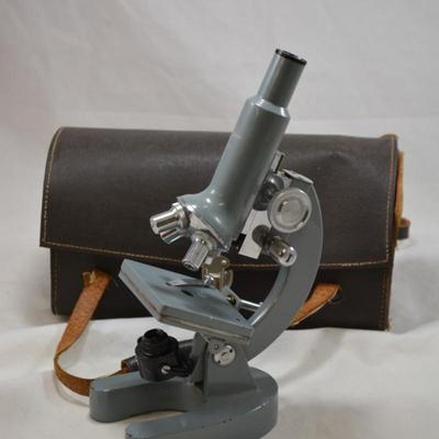 Vintage Sans + Streiff Microscope with Case