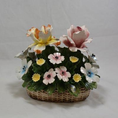 Vintage Capodimonte Porcelain Floral Bouquet AS IS