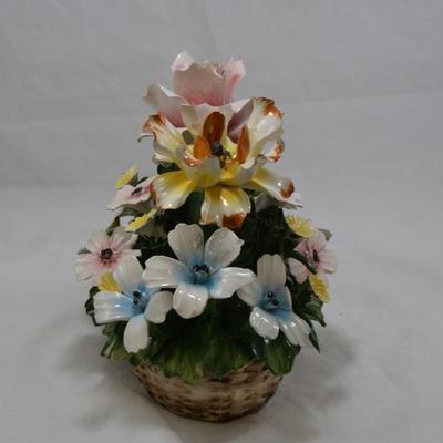 Vintage Capodimonte Porcelain Floral Bouquet AS IS